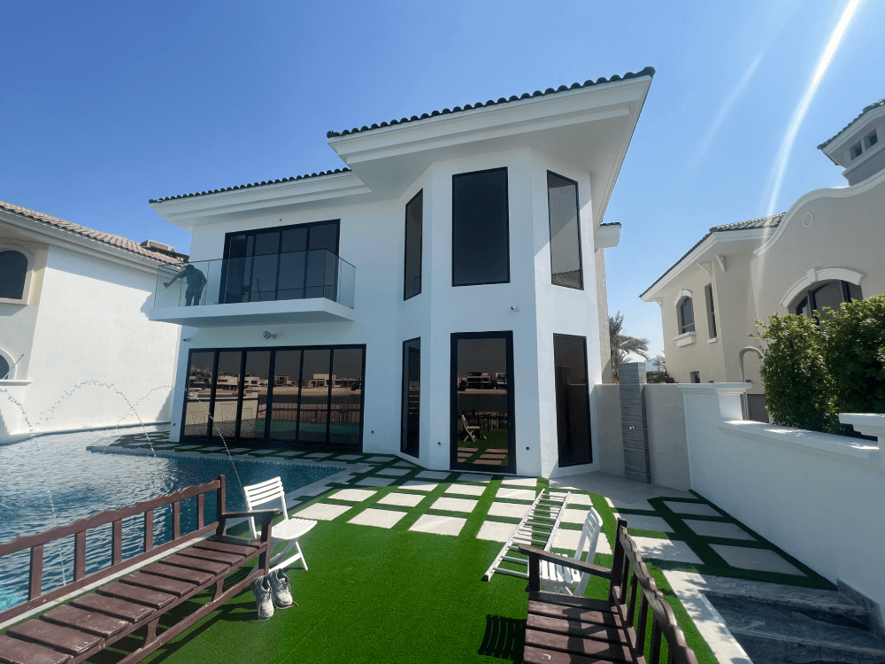 Aluminum glass full villa works