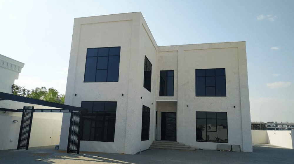 Aluminum glass villas work